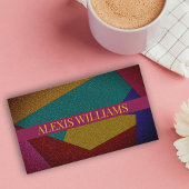 Carte de visite de code qr de parties scintillant 