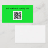 Carte de visite de code QR de petite quantité budg (Devant / Derrière)