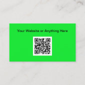 Carte de visite de code QR de petite quantité budg (Devant)