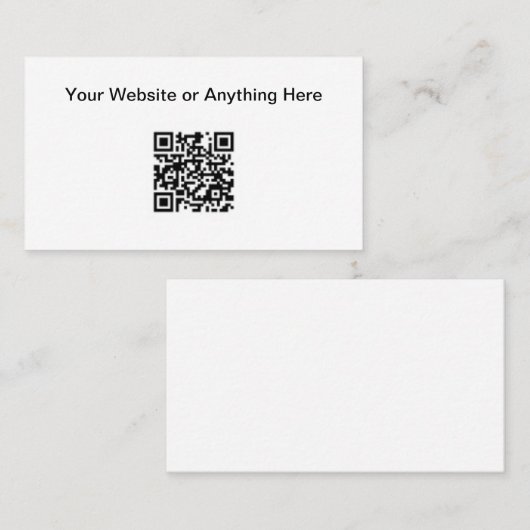 Carte de visite de code QR de petite quantité budg (Devant / Derrière)