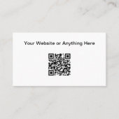 Carte de visite de code QR de petite quantité budg (Devant)