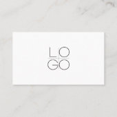 Carte de visite de code QR de script minimal profe (Dos)