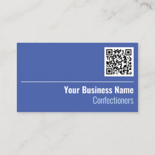 Carte de visite de code QR des confiseurs