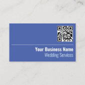 Carte de visite de code QR des services mariages (Dos)