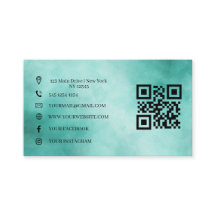 Carte de visite de code QR du logo professionnel d