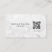 Carte de visite de code QR en marbre professionnel (Devant)