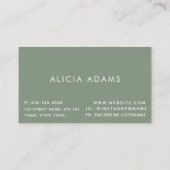 Carte de visite de code QR minimaliste professionn (Dos)