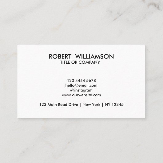 Carte de visite de code QR moderne avec logo perso (Dos)