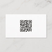 Carte de visite de code QR noir et gris abordable (Dos)