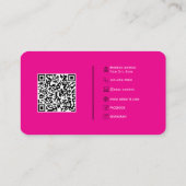 Carte de visite de code QR personnalisé moderne av (Dos)