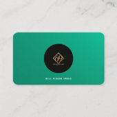 Carte de visite de code QR personnalisé moderne av (Devant)