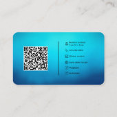 Carte de visite de code QR personnalisé moderne av (Dos)
