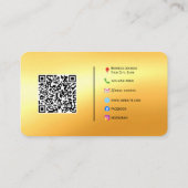 Carte de visite de code QR personnalisé moderne av (Dos)