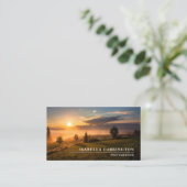 Carte de visite de code QR photo minimal (Debout devant)