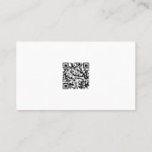 Carte de visite de code QR photo professionnel per (Dos)