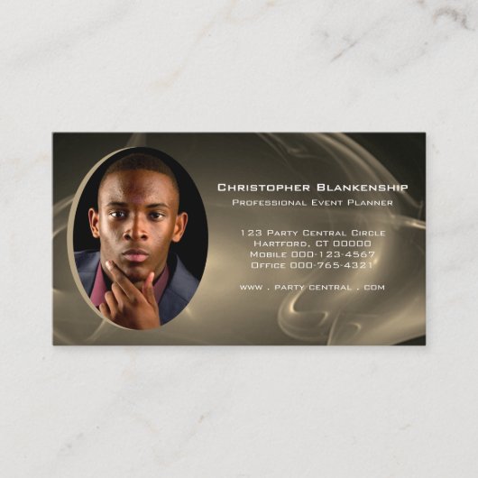 Carte de visite de code QR photo professionnel per (Devant)