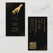 Carte de visite de code QR pour la guérison de l'é (Devant / Derrière)