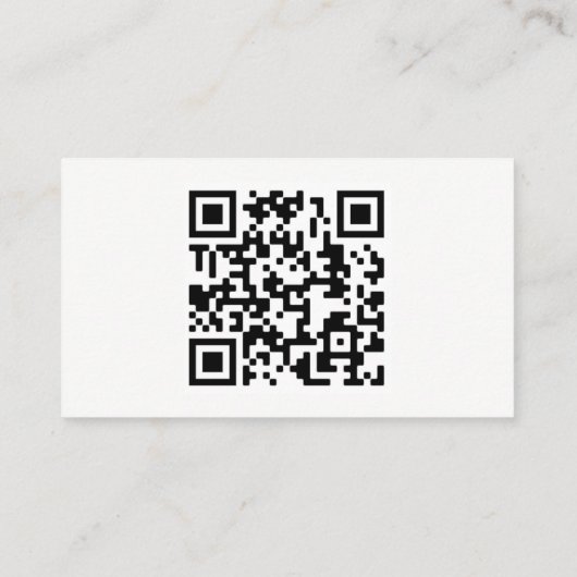 Carte de visite de code QR pour les déménagements (Dos)