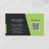 Carte de visite de code QR pour professionnels (Devant)