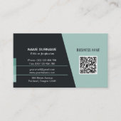 Carte de visite de code QR pour professionnels (Devant)