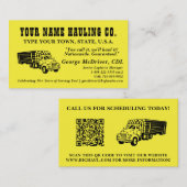 Carte de visite de code QR professionnel personnal (Devant / Derrière)