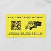 Carte de visite de code QR professionnel personnal (Dos)