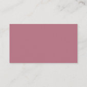 Carte de visite de code QR triple rose et mauve (Dos)