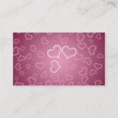 Carte de visite de coeur (Dos)