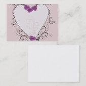 Carte de visite de coeur (Devant / Derrière)