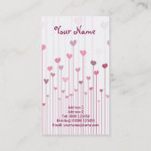 Carte de visite de coeur (Dos)