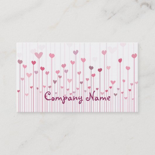 Carte de visite de coeur (Devant)