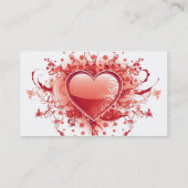 Carte de visite de coeur d'Emo (Dos)