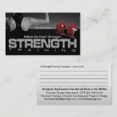 Carte de visite de coeur fort (Devant / Derrière)