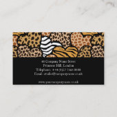 Carte de visite de coeurs sauvages (Dos)