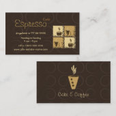 Carte de visite de Coffeeshop (Devant / Derrière)