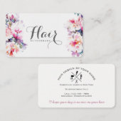 Carte de visite de coiffeur (Devant / Derrière)