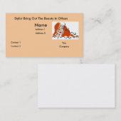 Carte de visite de coiffeur (Devant / Derrière)