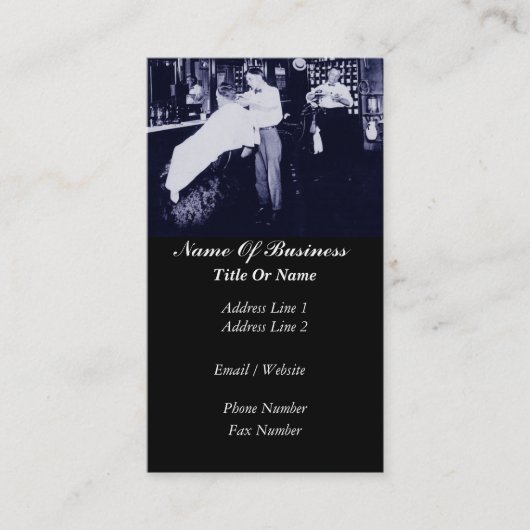 Carte de visite de coiffeur (Devant)