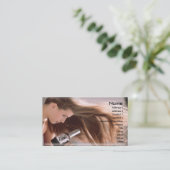 Carte de visite de coiffeur (Debout devant)