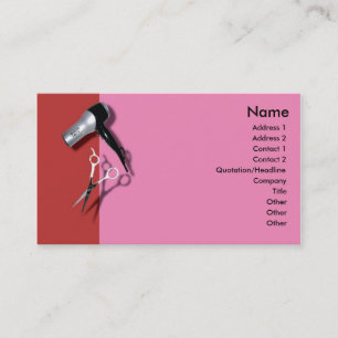 Carte de visite de coiffeur
