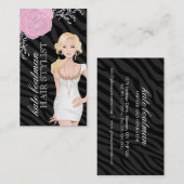 CARTE DE VISITE DE COIFFEUR (Devant / Derrière)