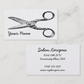 Carte de visite de coiffeur (Devant / Derrière)