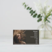 Carte de visite de coiffeur (Debout devant)