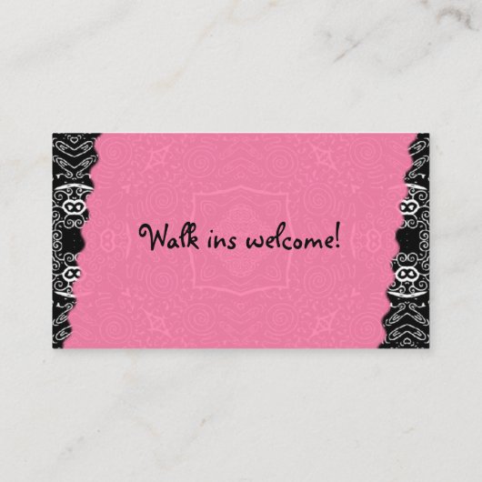 Carte de visite de coiffeur (Dos)