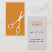 Carte de visite de coiffeur/Cosmetologist de (Devant / Derrière)