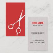 Carte de visite de coiffeur/Cosmetologist de (Devant / Derrière)