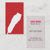 Carte de visite de coiffeur/Cosmetologist de (Devant / Derrière)