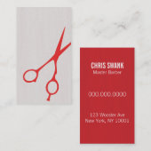 Carte de visite de coiffeur/Cosmetologist de (Devant / Derrière)