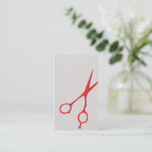 Carte de visite de coiffeur/Cosmetologist de (Debout devant)