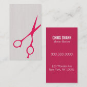 Carte de visite de coiffeur/Cosmetologist de (Devant / Derrière)